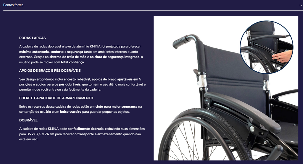 Cadeira de rodas K10078