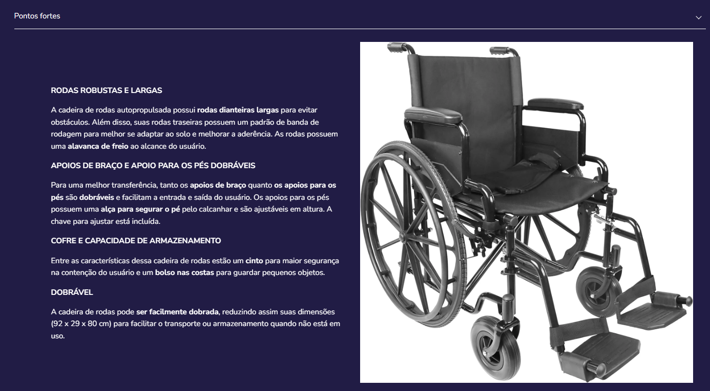 Cadeira de rodas Kmina P10027