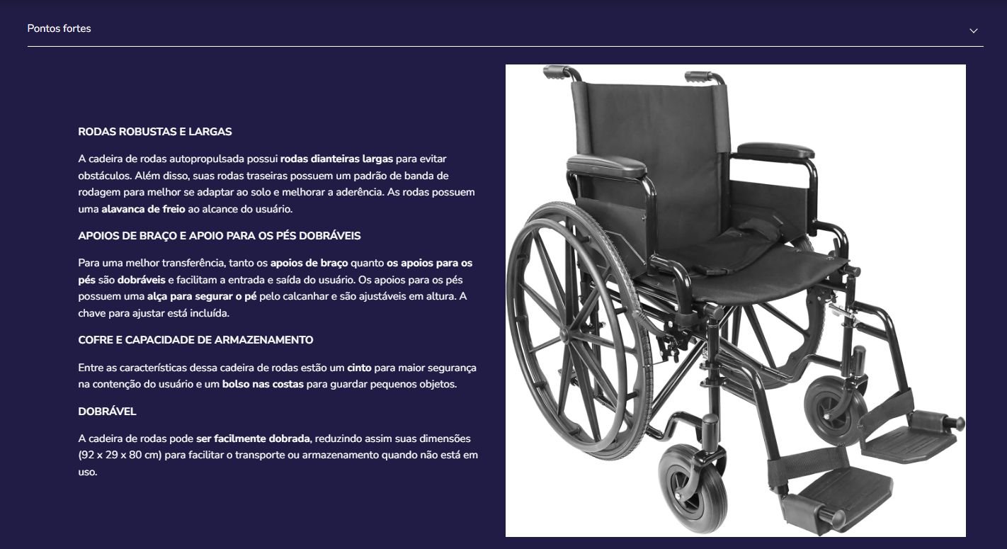 Cadeira de rodas P10019